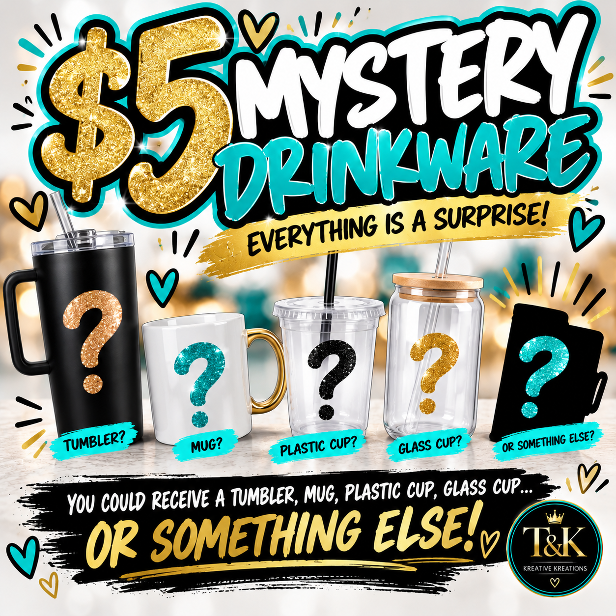 $5 Mystery Drinkware