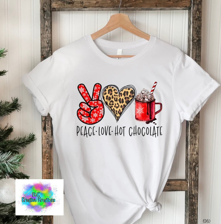 Peace love hot chocolate