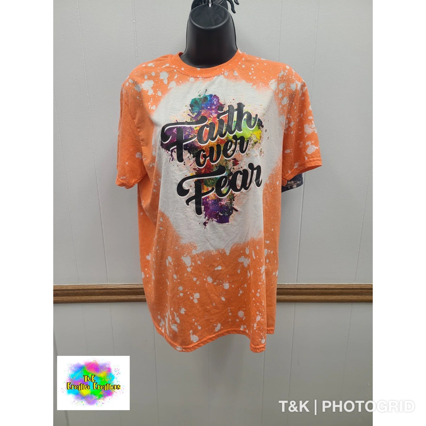 Faith Over Fear Bleached