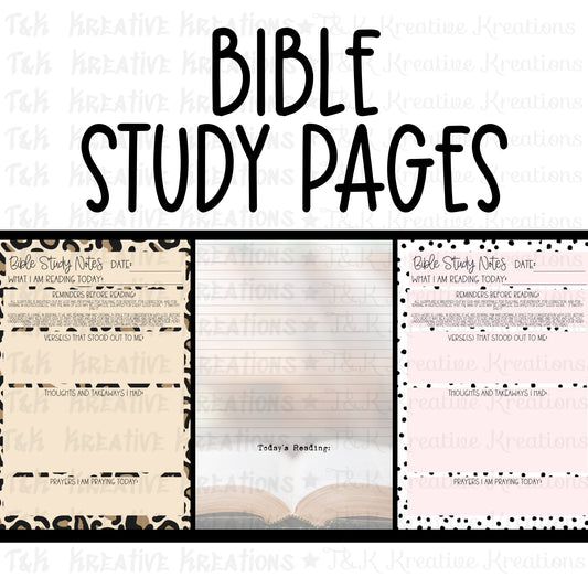 Digital Bible Study Pages
