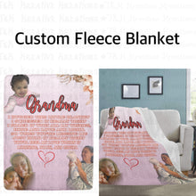 Load image into Gallery viewer, Custom Fleece Blanket
