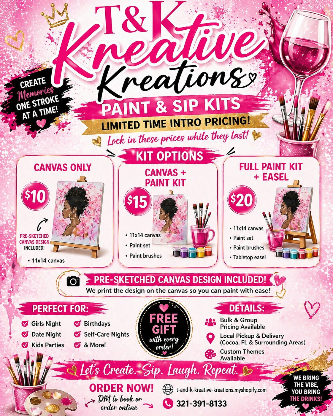 Paint & Sip Kit