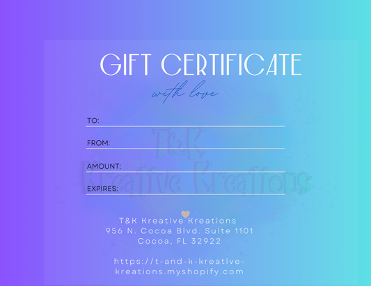 Gift Certificate