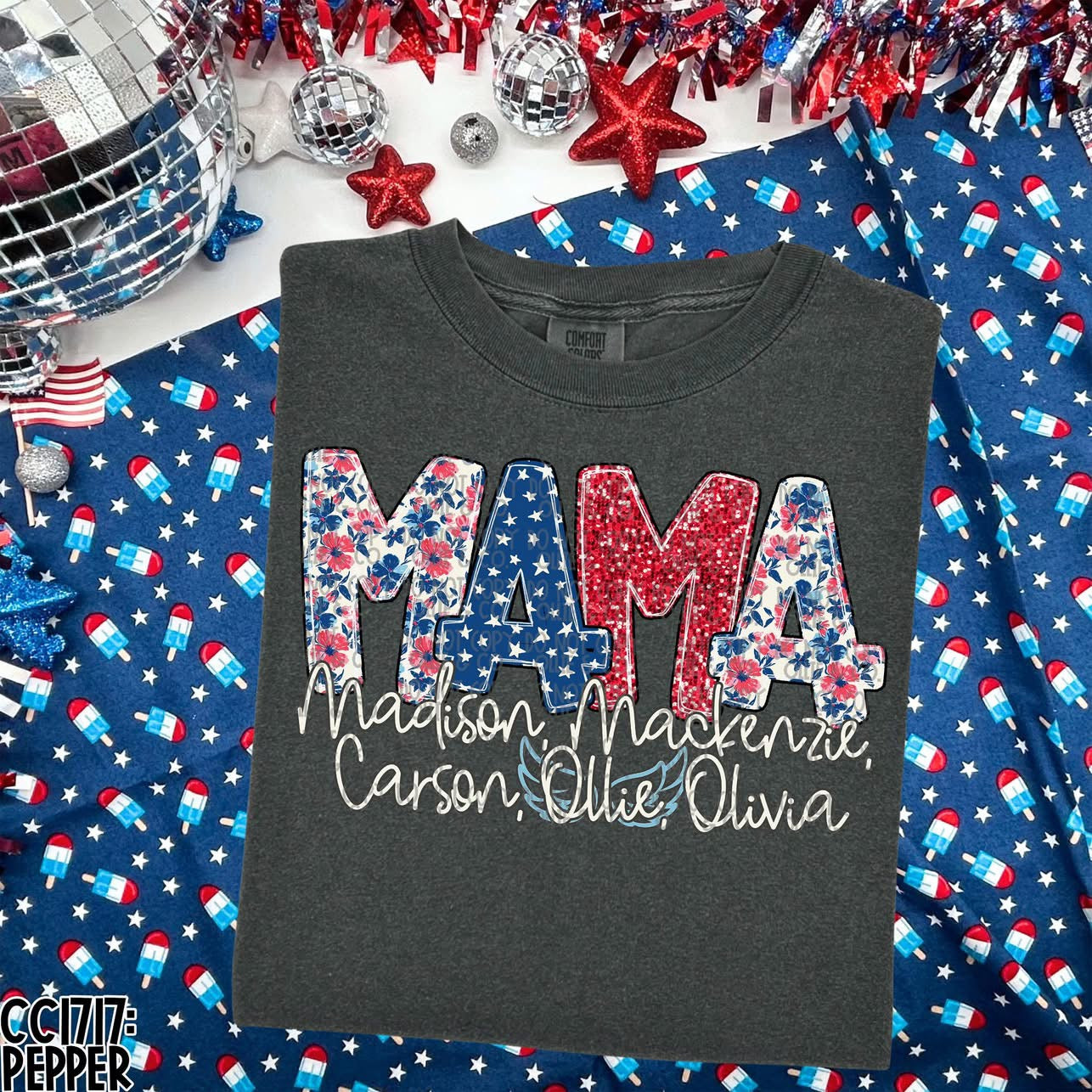Patriotic Mama Custom