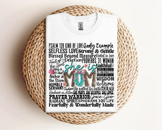 She Is Mom Typography