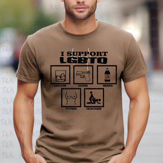 I Support LGBTQ Tee