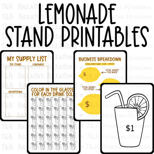 Digital Lemonade Stand Printables