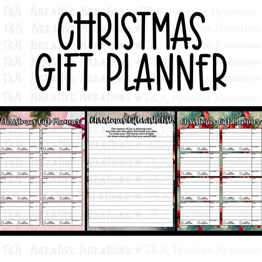 Digital Christmas Gift Planner