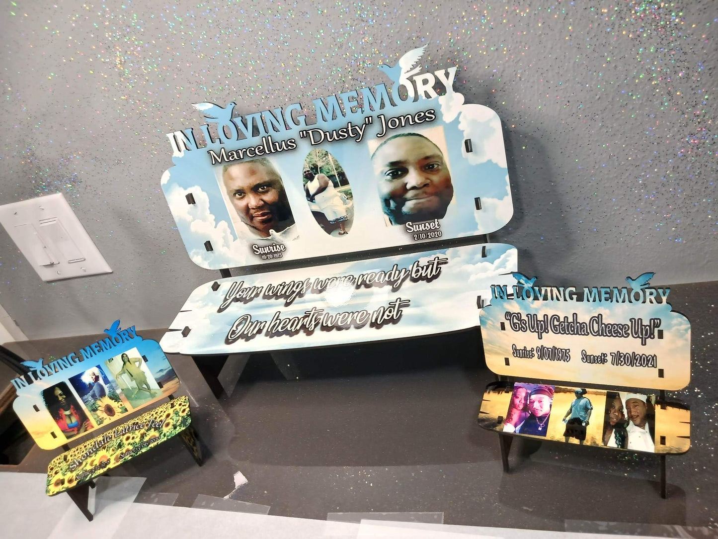 Memorial Benches WITH PHRASE