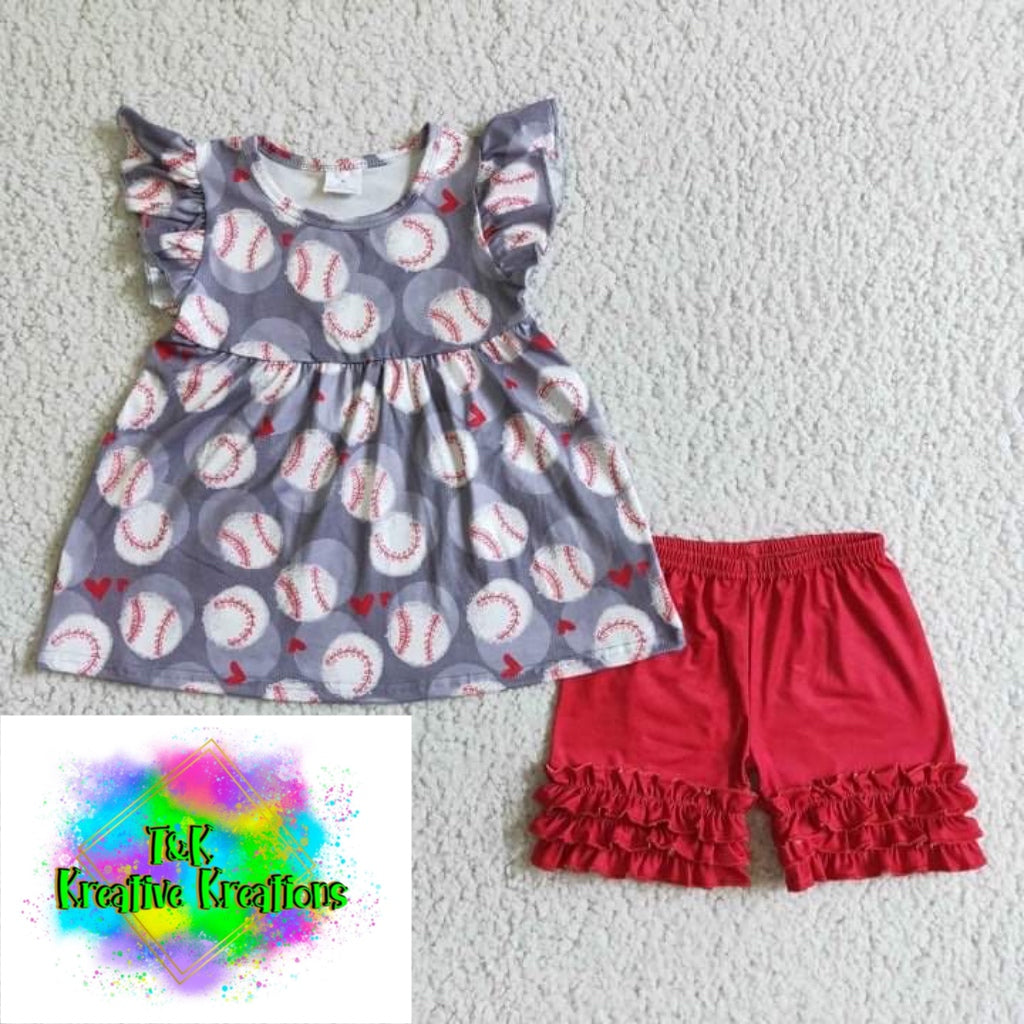 Ruffle Baseball Set