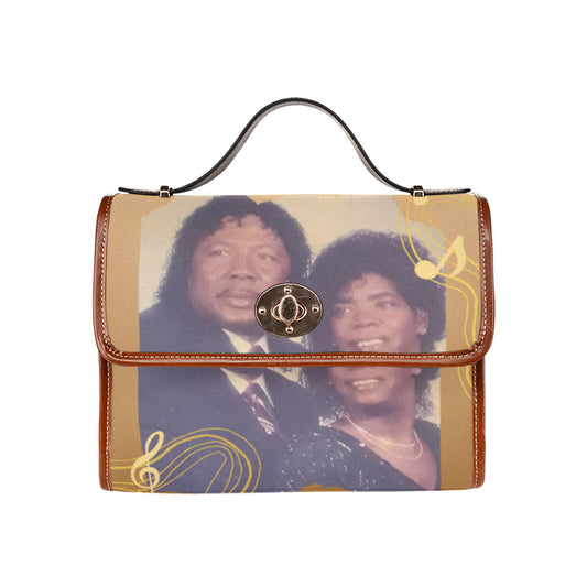 Waterproof Canvas Bag-Brown (All Over Print)