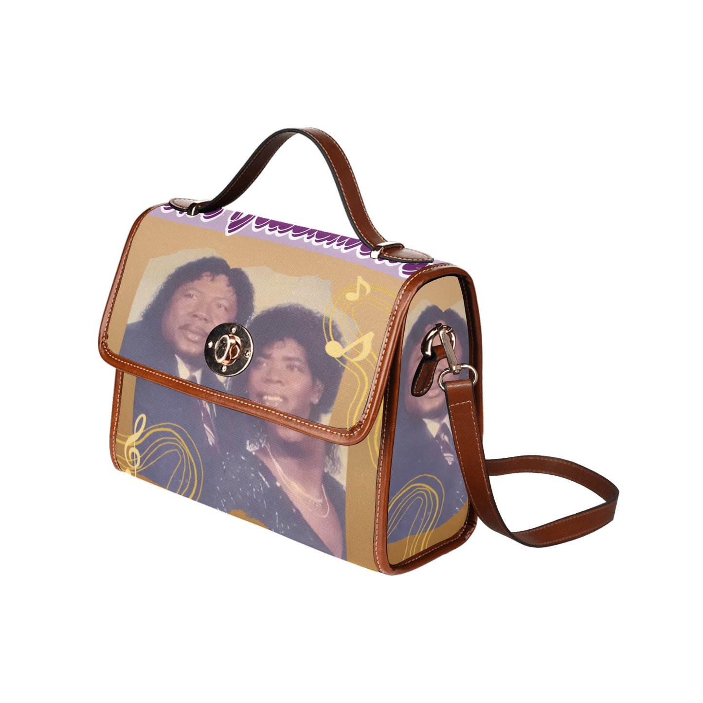 Waterproof Canvas Bag-Brown (All Over Print)