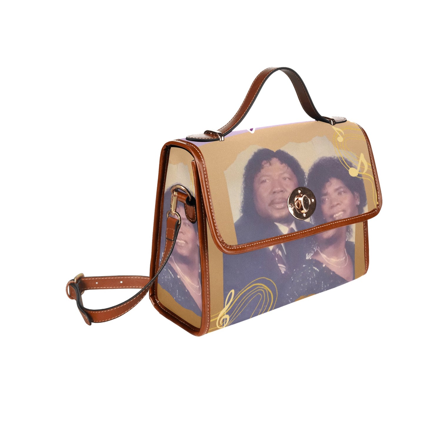 Waterproof Canvas Bag-Brown (All Over Print)