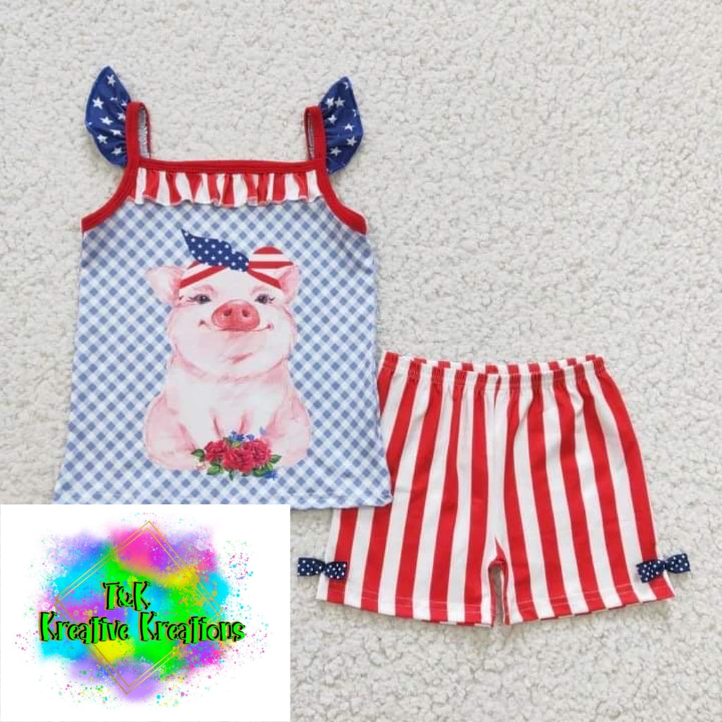 Patriotic Pig set