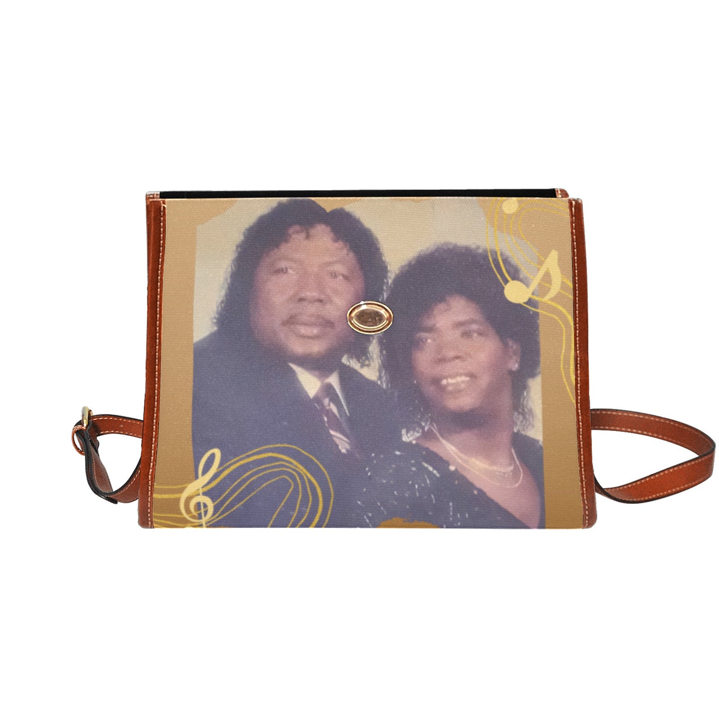 Waterproof Canvas Bag-Brown (All Over Print)