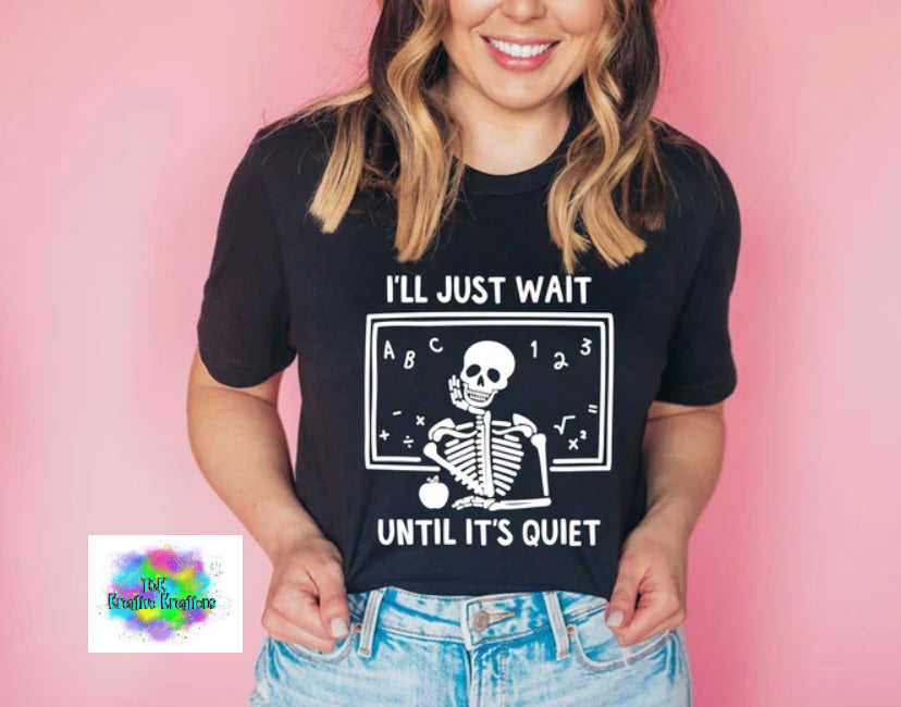 I’ll just wait until it’s quiet