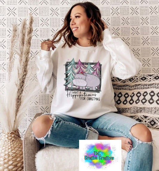 I want a hippopotamus for Christmas art